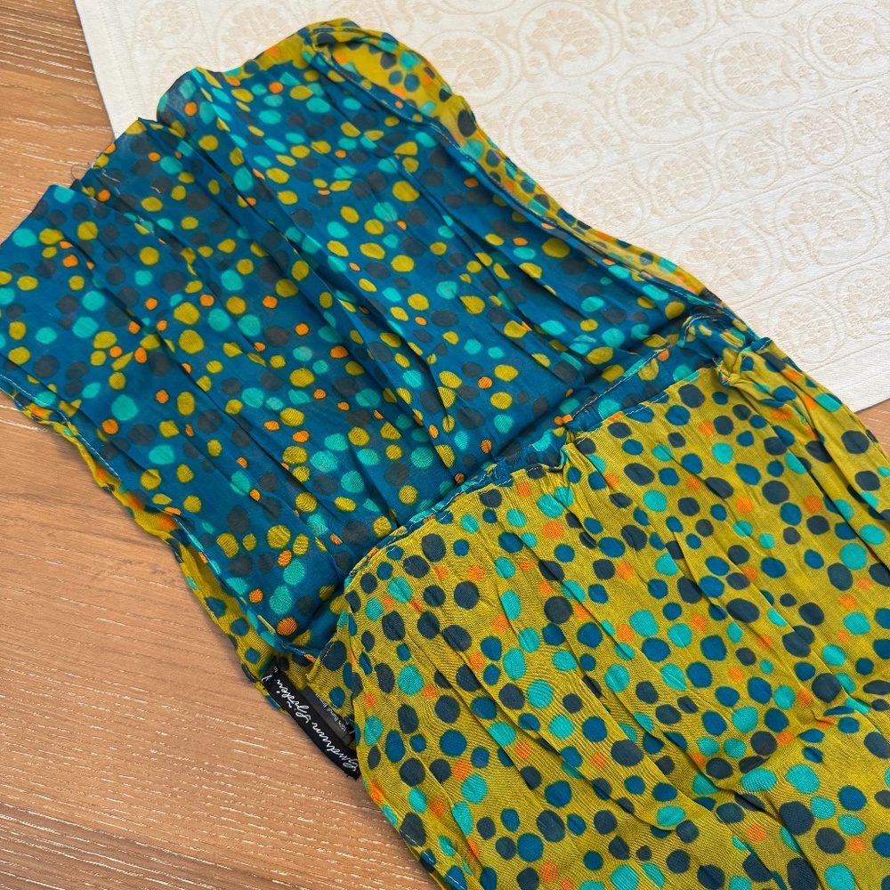 NWOT Gudrun Sjöden Hedda Scarf Green/Blue – Organic Cotton
